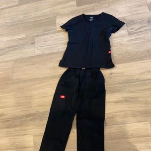 Dickies XS black scrubs